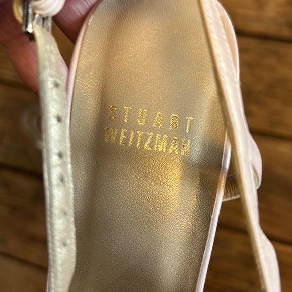 Stuart Weitzman Pink sling back kitten heels sz6.5N - Picture 7 of 12
